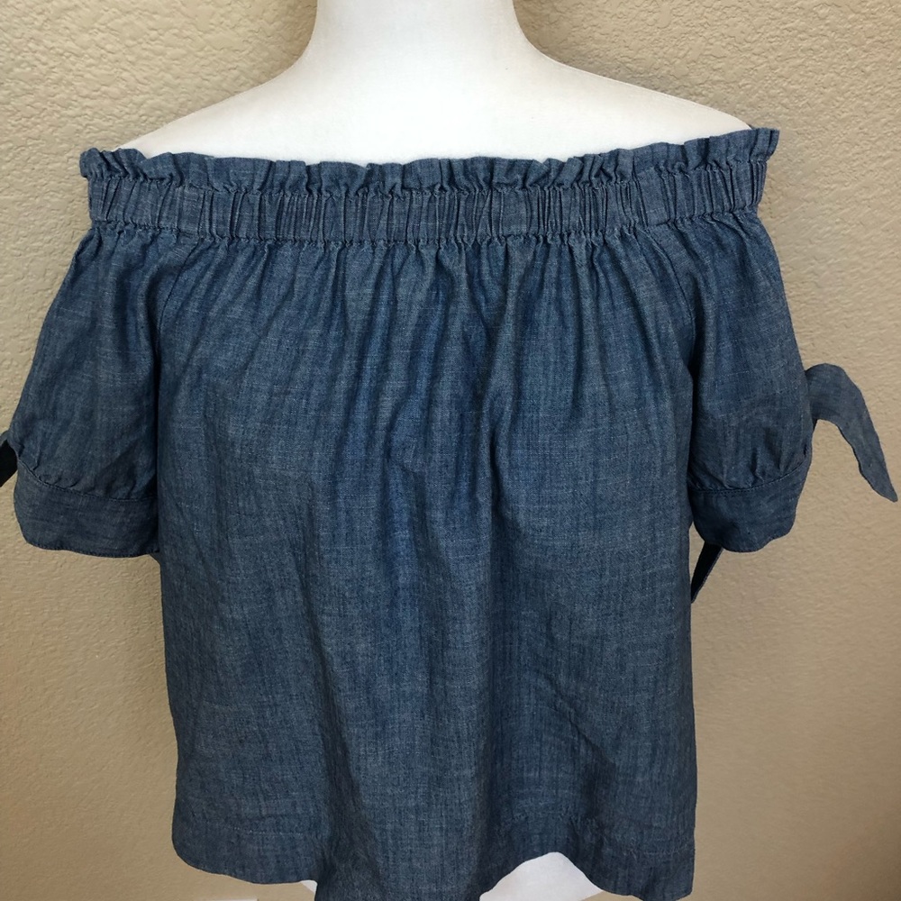 Jcrew off-shoulder blouse